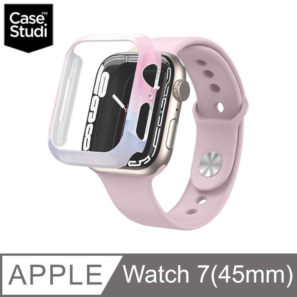 CaseStudi  AppleWatch 9/8/7 45mm Prismart 錶殼(相容44mm Watch)-粉彩紋