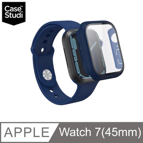 Case Studi CaseStudi AppleWatch 9/8/7 45mm Impact 玻璃錶殼(相容44mm Watch)-海軍藍