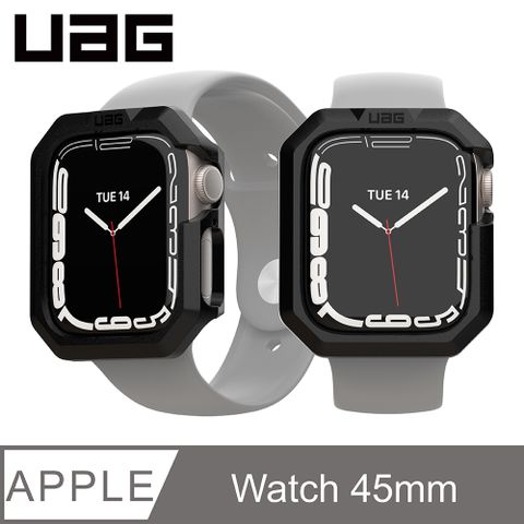 UAG Apple Watch 45mm 耐衝擊保護殼-黑