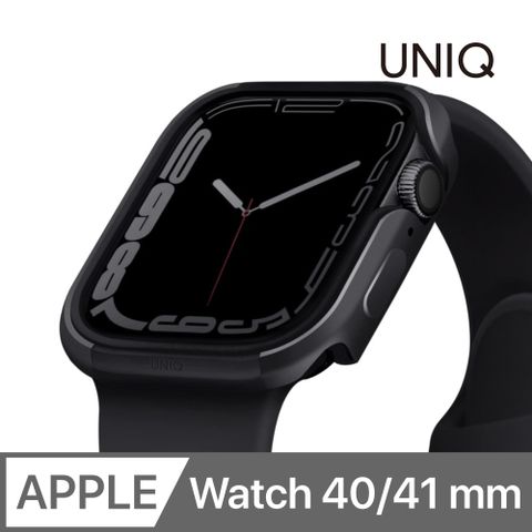 UNIQ Valencia Apple Watch 輕薄鋁合金防撞保護殼 40/41mm 共用款 黑色