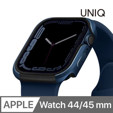 UNIQ Valencia Apple Watch 輕薄鋁合金防撞保護殼 44/45mm 共用款 藍色