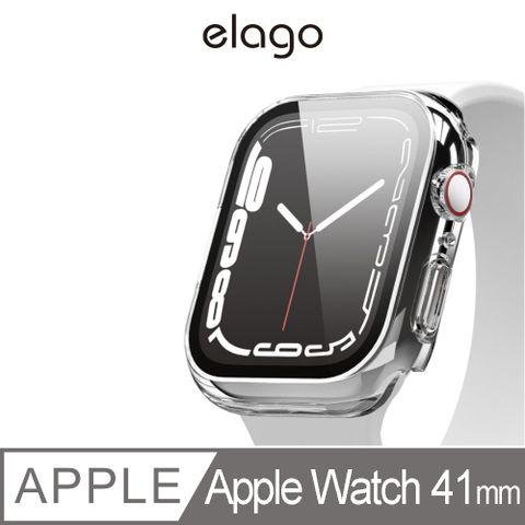 【elago】Apple Watch 40/41mm 9H鋼化玻璃透明錶框 S8/7/6/5/4/SE