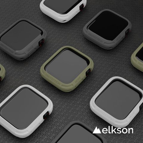Elkson Apple Watch Series 9/8/7 Quattro 2.0 軍規級防水耐震保護殼-45mm_5色