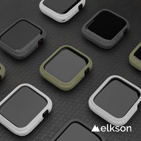 elkson Apple Watch Series 9/8/7 Quattro 2.0 軍規級防水耐震保護殼-45mm_5色