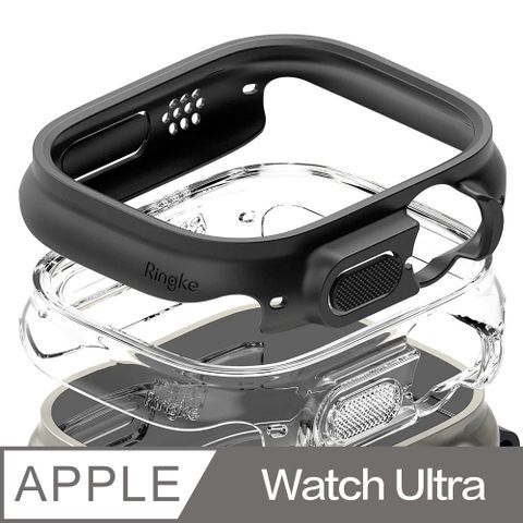 Rearth Ringke Apple Watch Ultra 輕薄保護殼(1透1黑)
