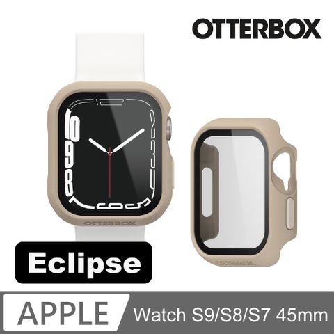 OTTERBOX Apple Watch S9 / S8 / S7 45mm Eclipse 高透防護玻璃錶殼-米色