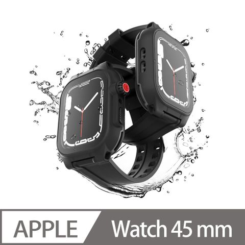 KAMEN iWB045 防水殼for Apple Watch Series 7 8 9 代 45mm防水 防摔 防沙 防雪 保護殼帶矽膠錶帶