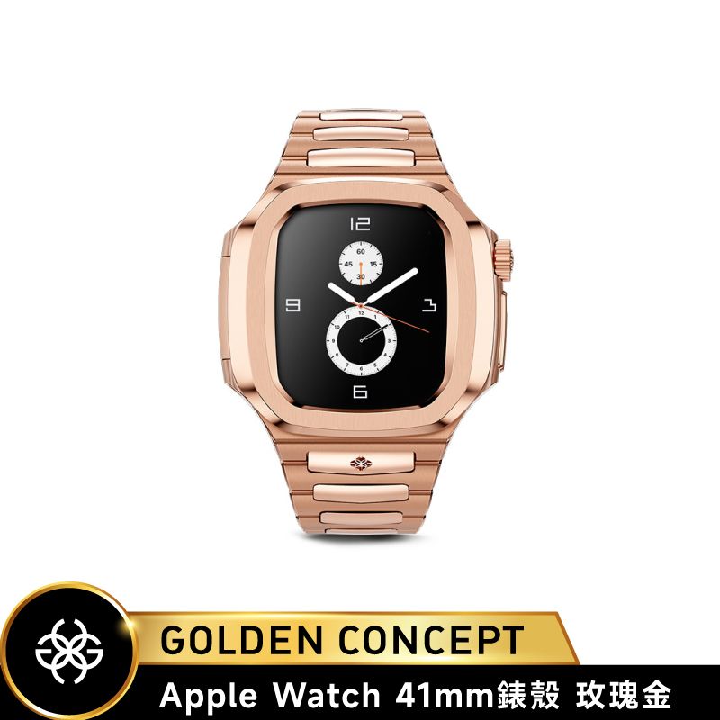 Golden Concept Apple Watch 41mm 玫瑰金不銹鋼錶帶 玫瑰金錶框 WC-RO41-RG