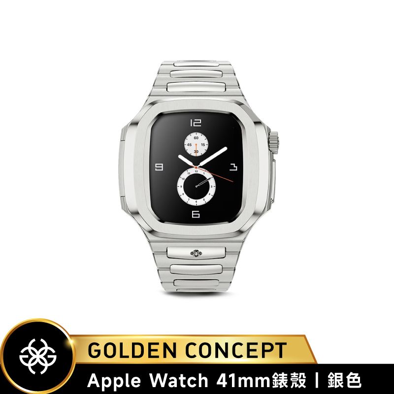 Golden Concept Apple Watch 41mm 銀不銹鋼錶帶 銀錶框 WC-RO41-SL