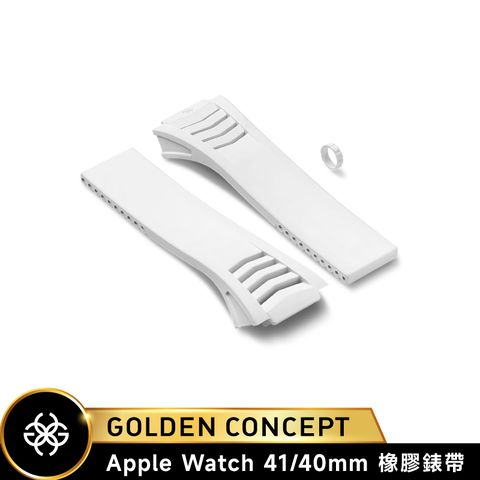 Golden Concept Apple Watch 白橡膠錶帶 (41/40mm) WS-RS41-WH