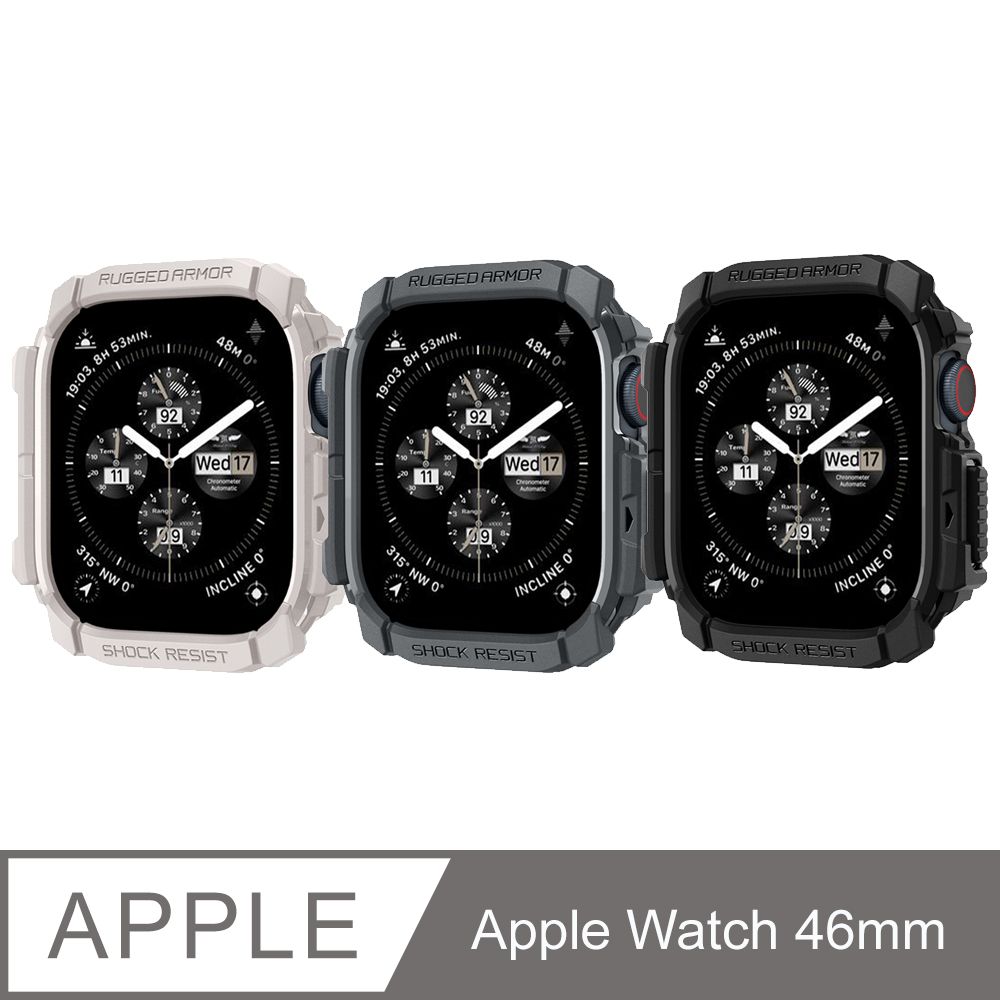 spigen Apple Watch 10 (46mm) Rugged Armor 防摔保護殼