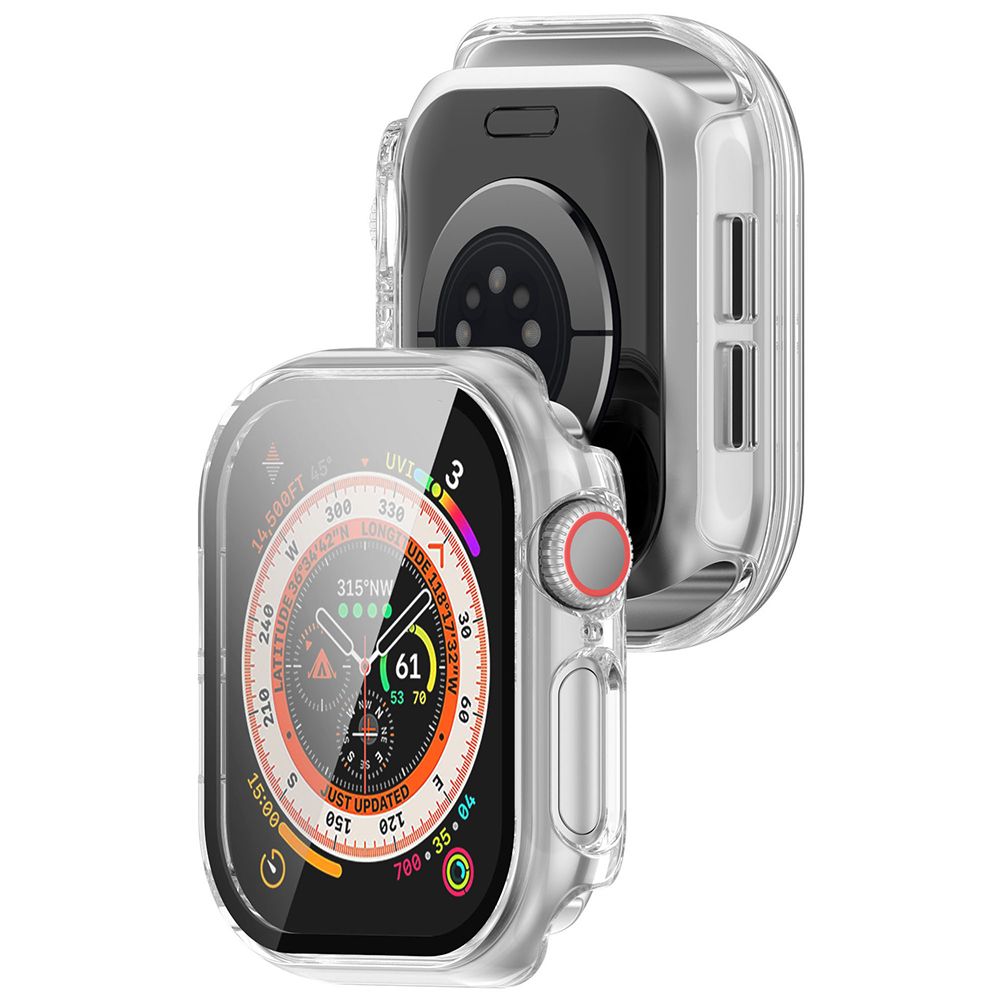 HH Apple Watch Series 10 -46mm-鋼化玻璃手錶殼-透明