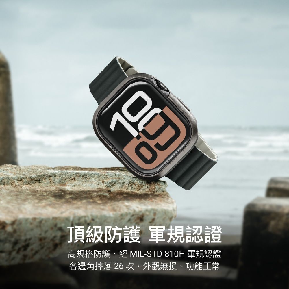 頂級防護 軍規認證高規格防護, MIL-STD 810H 軍規認證各邊角摔落 26 次,外觀無損、功能正常