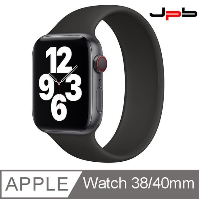 JPB ] Apple Watch 錶帶38/40mm 單圈錶環- 黑色- 3號(141mm ) - PChome