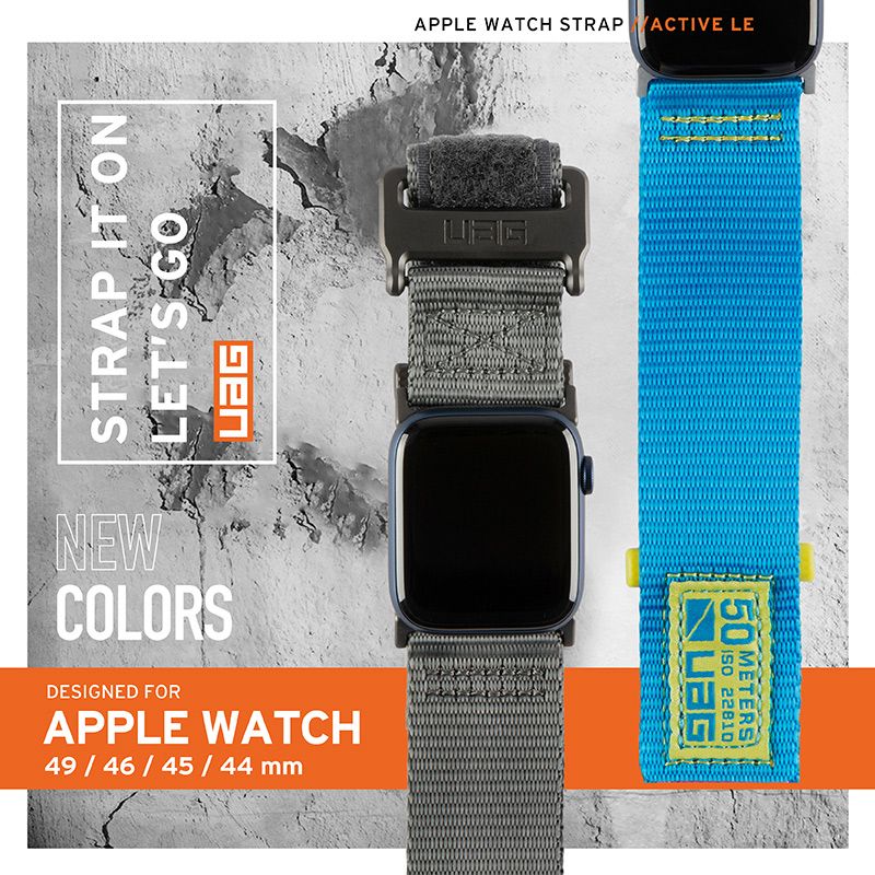 STRAP IT ONLETS GONEWCOLORSDESIGNED FORAPPLE WATCH49/46/45 / 44 mmAPPLE WATCH STRAP ACTIVE LE METERS 22810