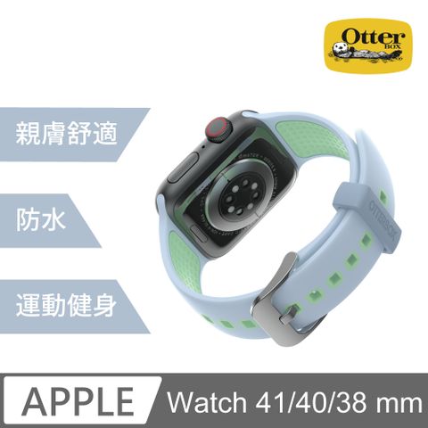 OTTERBOX Apple Watch 38/40/41mm 運動矽膠錶帶-灰綠