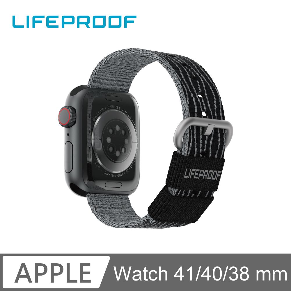 LifeProof Apple Watch 38/40mm 環保防水錶帶-黑色- PChome 24h購物