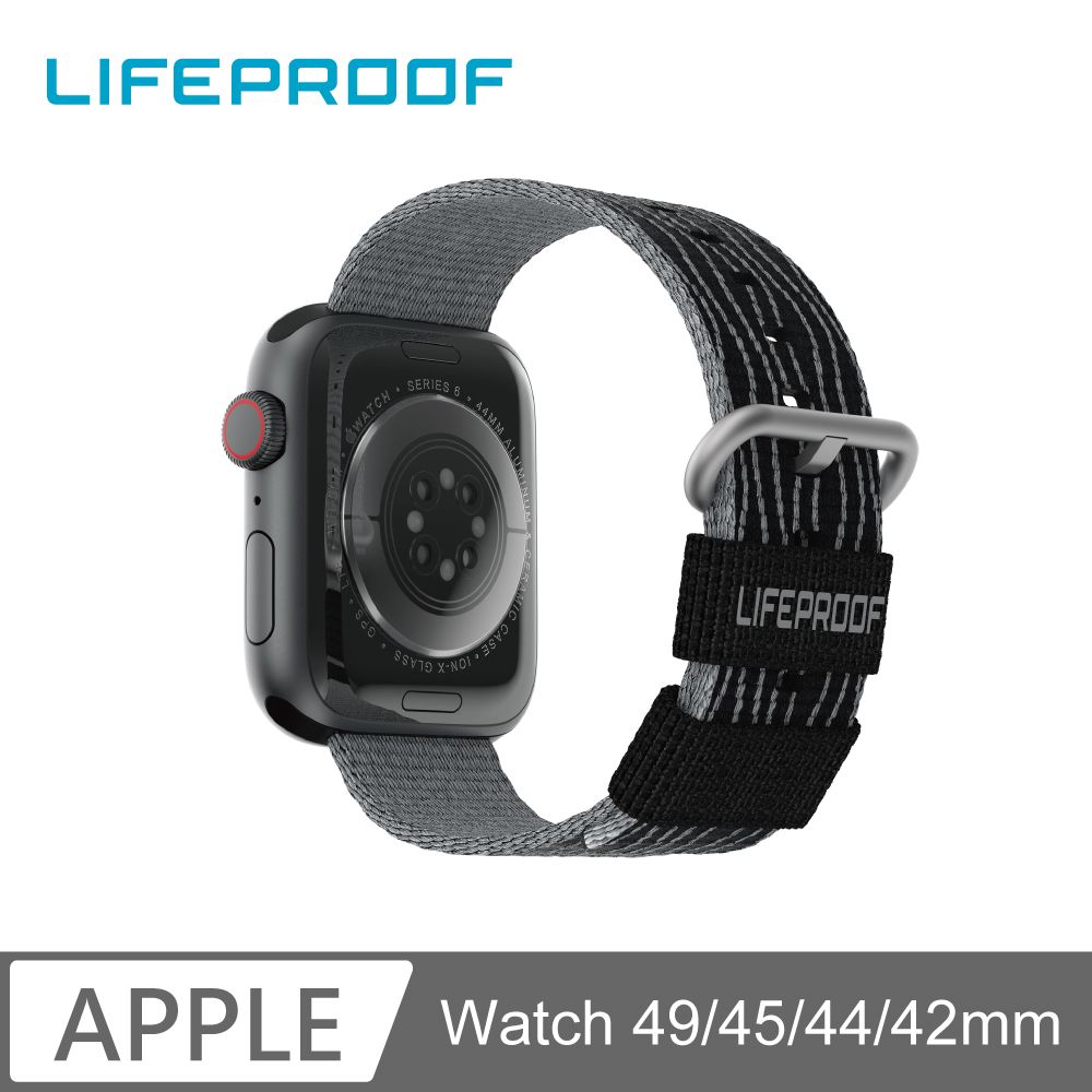 Lifeproof  Apple Watch 42/44/45/49mm 環保防水錶帶-黑色