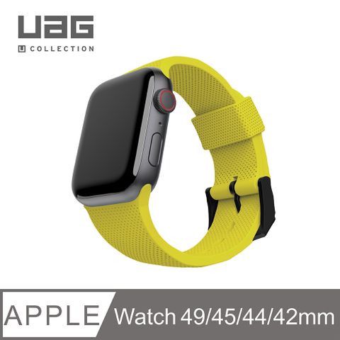 UAG [U] Apple Watch 42/44/45/49mm 舒適矽膠錶帶-黃