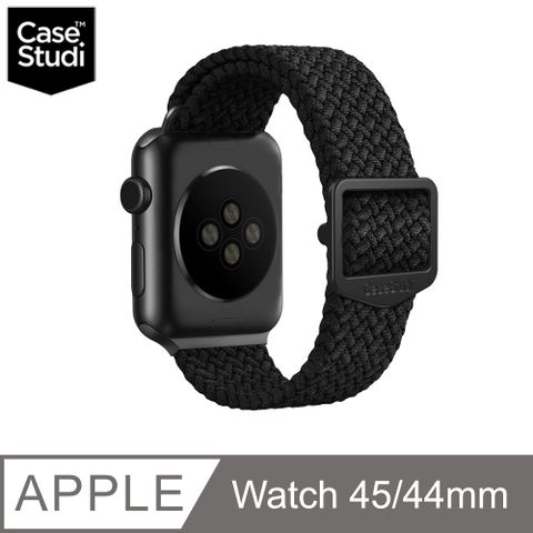 CaseStudi Apple Watch Ultra 2/Ultra 49mm Series 9/8/7 45mm Ballistic 運動型錶帶 (相容44mm Watch )-黑色