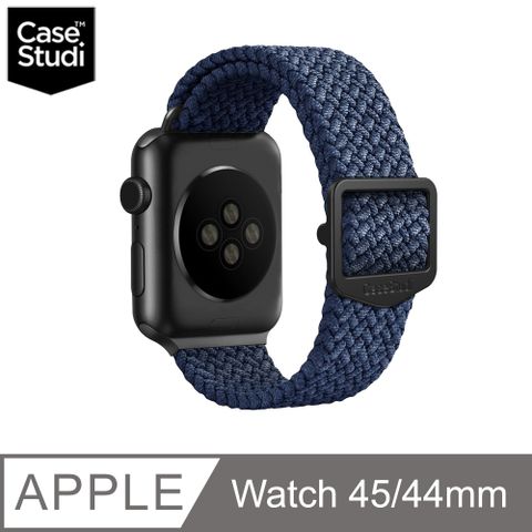 CaseStudi Apple Watch Ultra 2/Ultra 49mm Series 9/8/7 45mm Ballistic 運動型錶帶 (相容44mm Watch )-海軍藍
