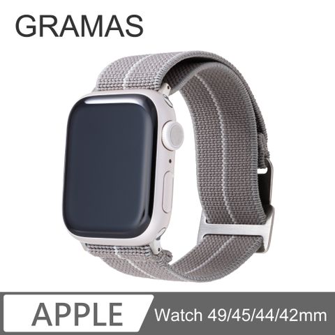 Gramas Apple Watch 42/44/45/49mm 法國海軍帆布錶帶-灰