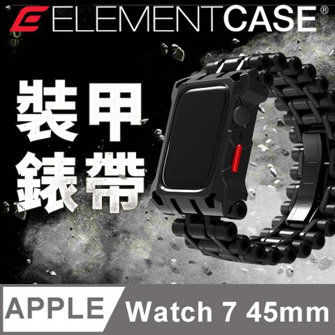 Element Case 美國  Black Ops AW7 45mm 黑色行動頂級 Apple Watch 保護殼不鏽鋼錶帶 - 黑