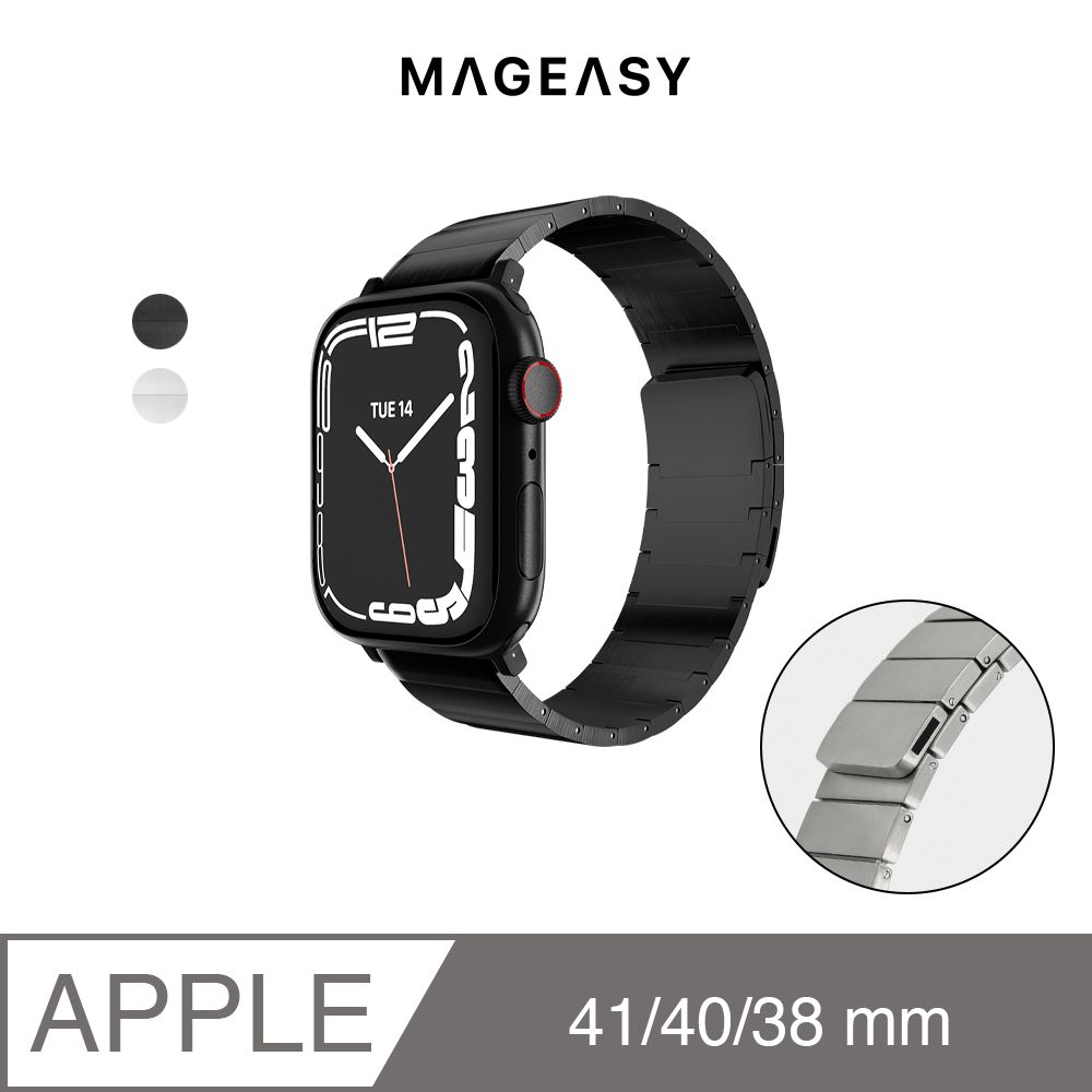 美國魚骨SwitchEasy Apple Watch Maestro-M 不鏽鋼鏈式錶帶38/40/41mm