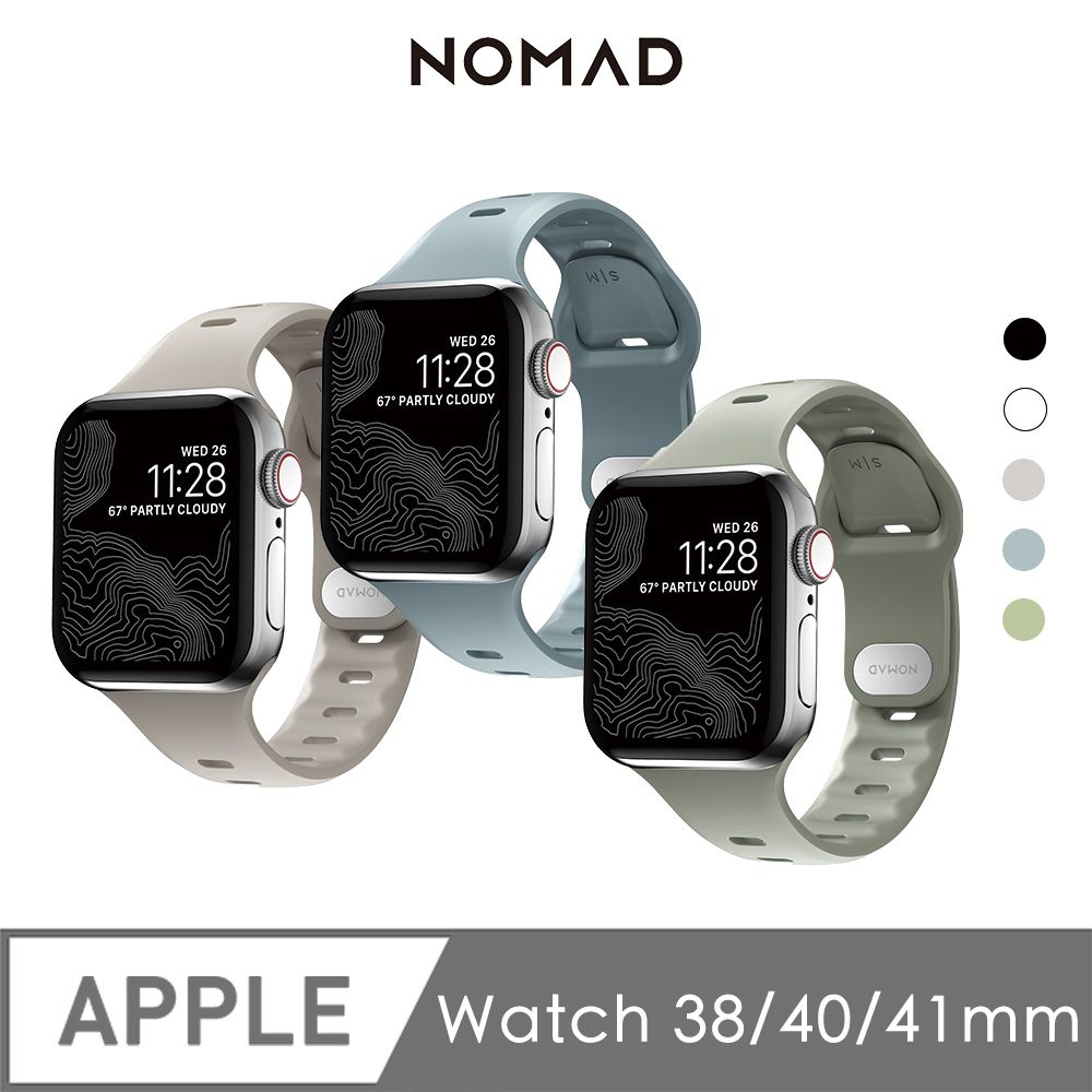 美國NOMAD Apple Watch運動錶帶輕裝版-41/40/38mm - PChome 24h購物