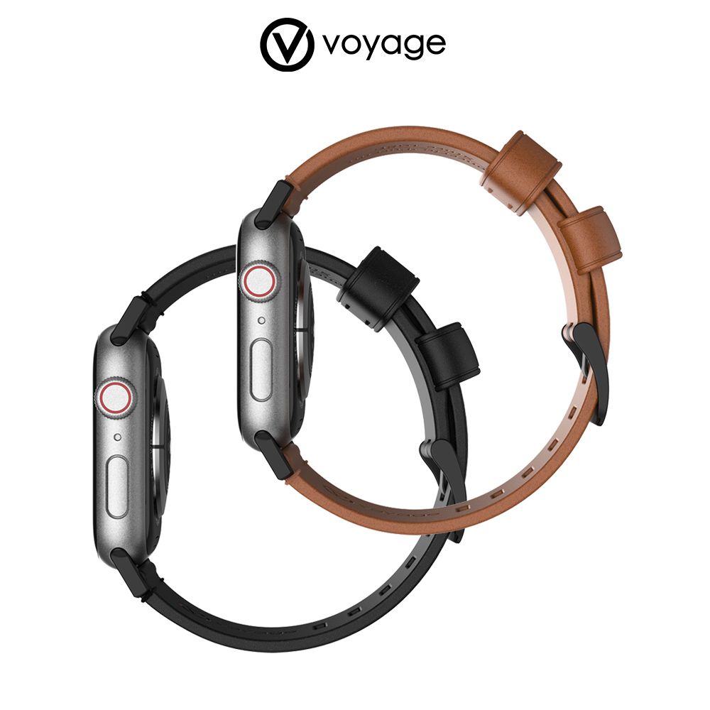 VOYAGE 義大利精品植鞣牛皮錶帶-49/46/45/44/42mm(Apple Watch 1-10代 & SE & Ultra、Ultra 2 適用)