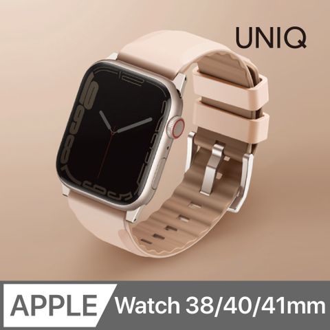 UNIQ Linus Apple Watch 防水矽膠雙色錶帶 38/40/41mm 共用款 粉色