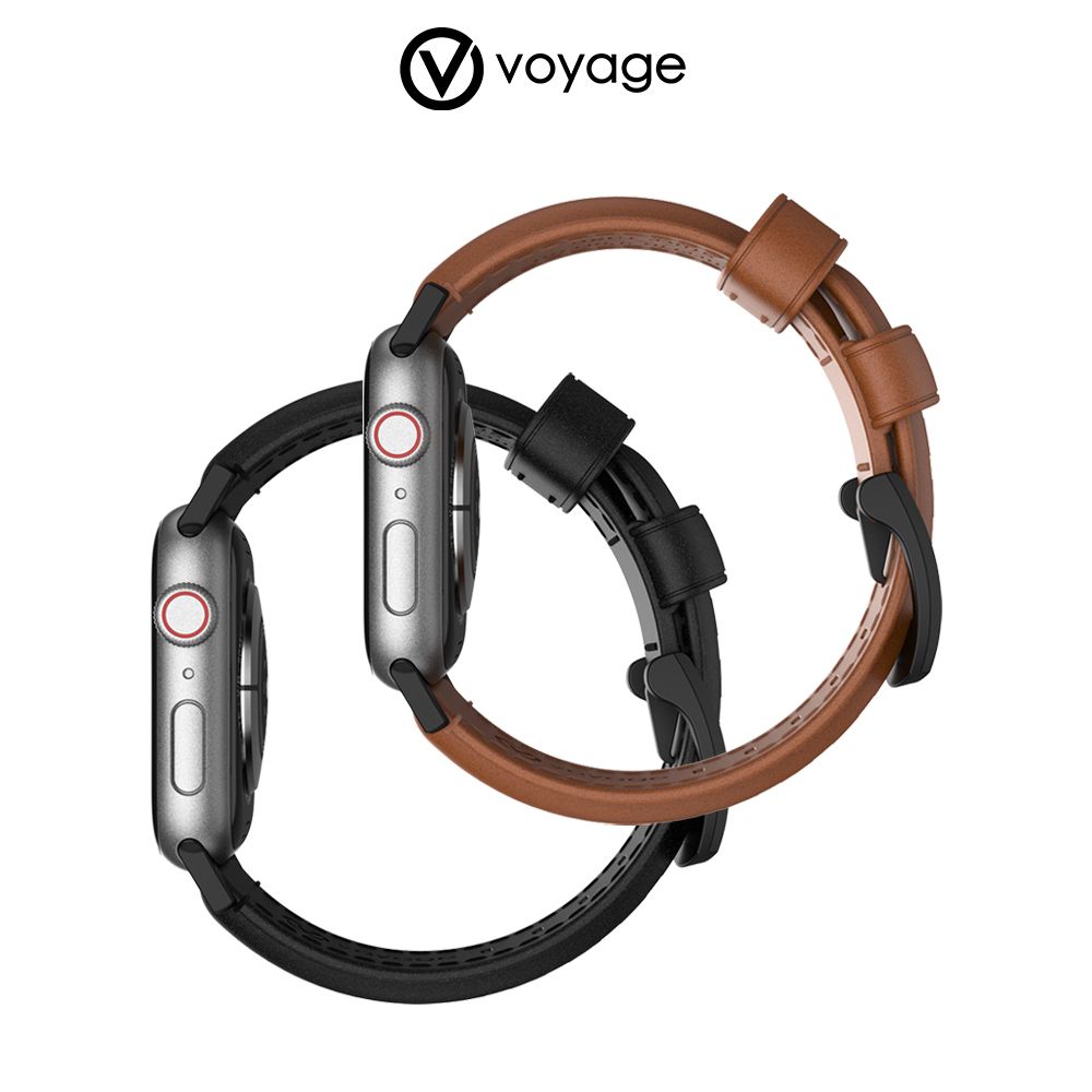 VOYAGE 義大利經典植鞣牛皮錶帶-49/46/45/44mm(Apple Watch 1-10代 & SE & Ultra、Ultra 2 適用)
