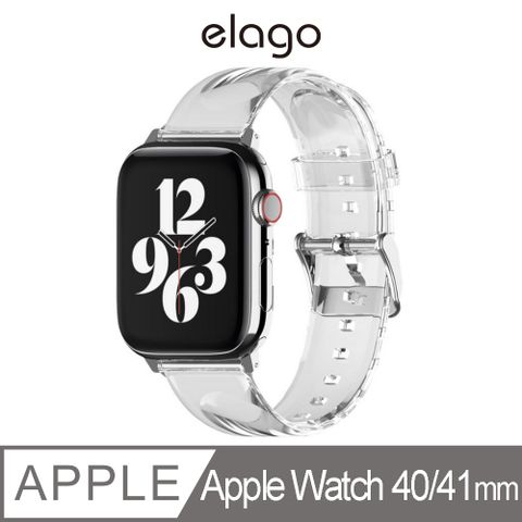 【elago】Apple Watch 40/41mm優質超透明TPU錶帶 S8/7/6/5/4/SE