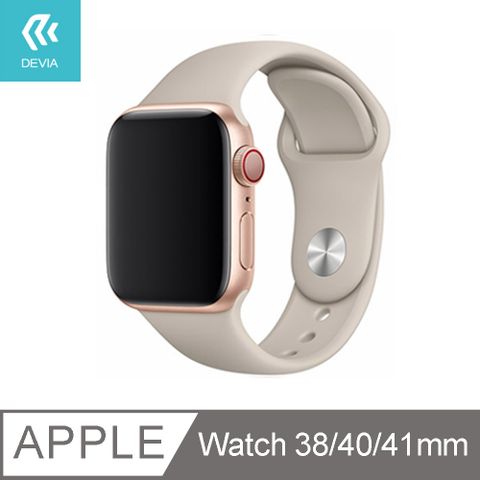 DEVIA  Apple Watch 矽膠錶帶38/40/41mm共用款-星光色