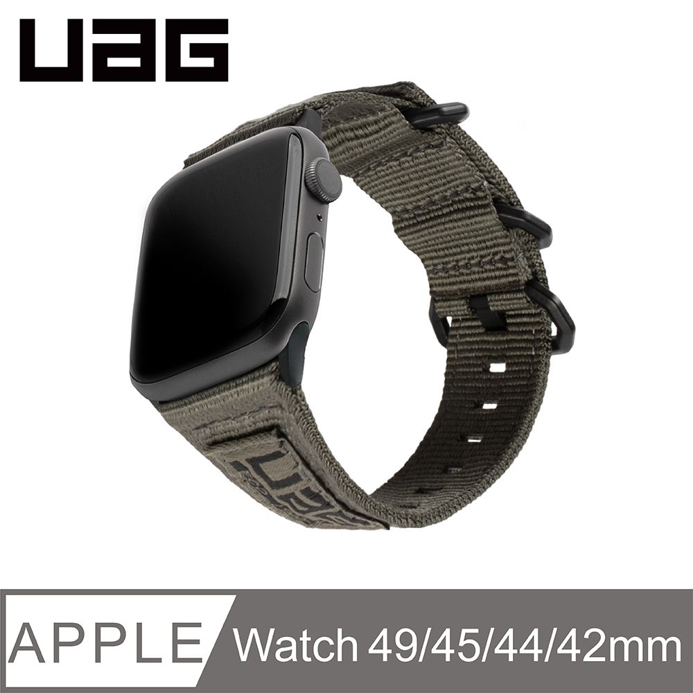 UAG  Apple Watch 42/44/45/49mm Nato尼龍錶帶-鈦灰