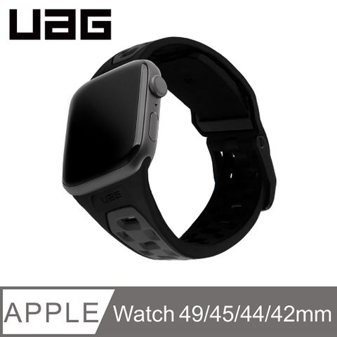 UAG Apple Watch 42/44/45/49mm 簡約運動錶帶-黑