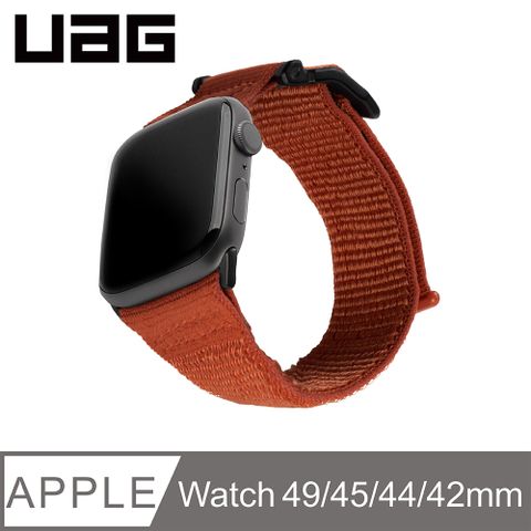 UAG Apple Watch 42/44/45/49mm 時尚尼龍錶帶V2-暖橘