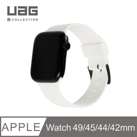 UAG [U] Apple Watch 42/44/45/49mm 舒適矽膠錶帶V2-白