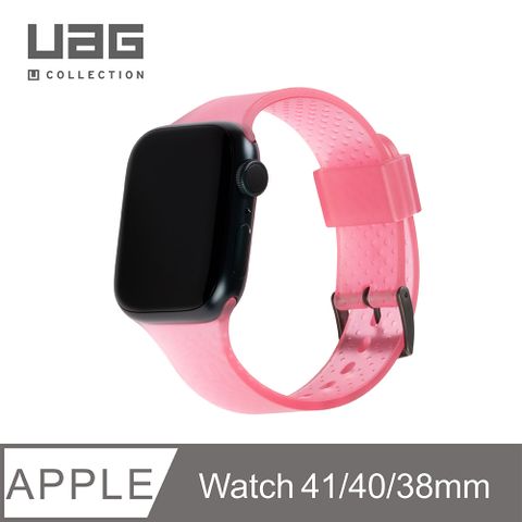 UAG [U] Apple Watch 38/40/41mm 時尚亮透錶帶-透粉