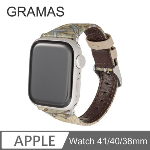 Gramas Apple Watch 38/40/41mm 仕女彩繪錶帶 BEST OF MORRIS 聯名限量款-米黃