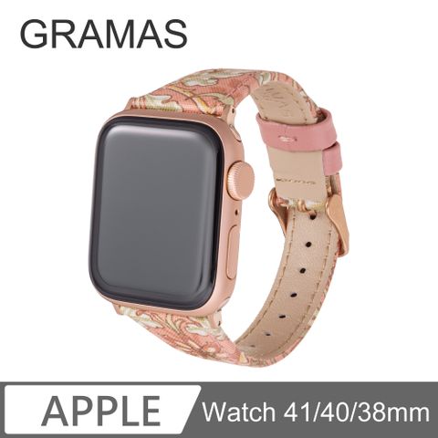 Gramas Apple Watch 38/40/41mm 仕女彩繪錶帶 BEST OF MORRIS 聯名限量款-粉色