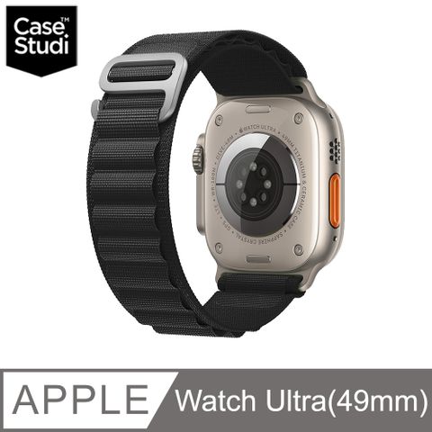 Case Studi Apple Watch Ultra 2/Ultra/ Series 10/9/8/7/SE (49/46/45/44mm)  Rovers運動型錶帶-黑色