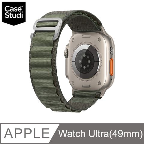 Case Studi Apple Watch Ultra 2/Ultra/ Series 10/9/8/7/SE (49/46/45/44mm)  Rovers運動型錶帶-軍綠色