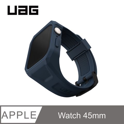 UAG Apple Watch 45mm 極簡保護殼潮流錶帶-海軍藍