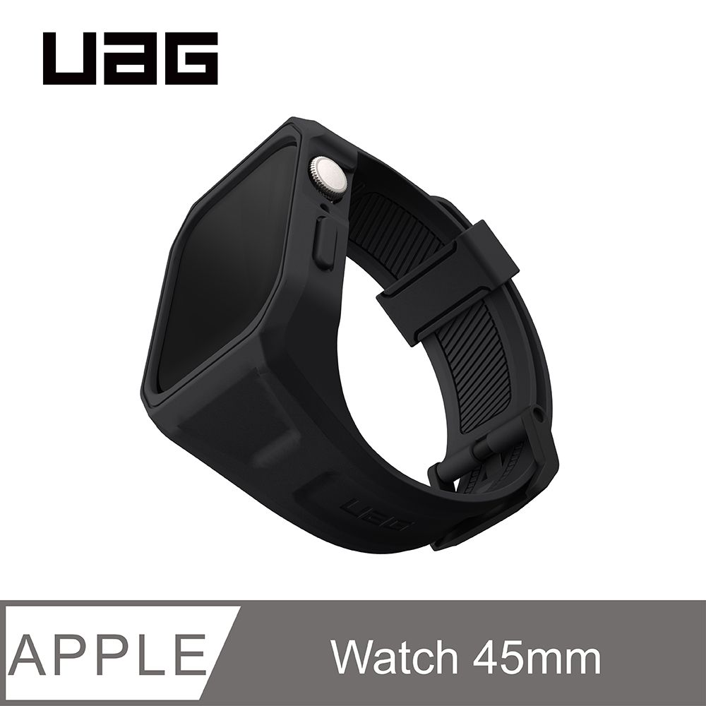 UAG  Apple Watch 45mm 極簡保護殼潮流錶帶-極黑