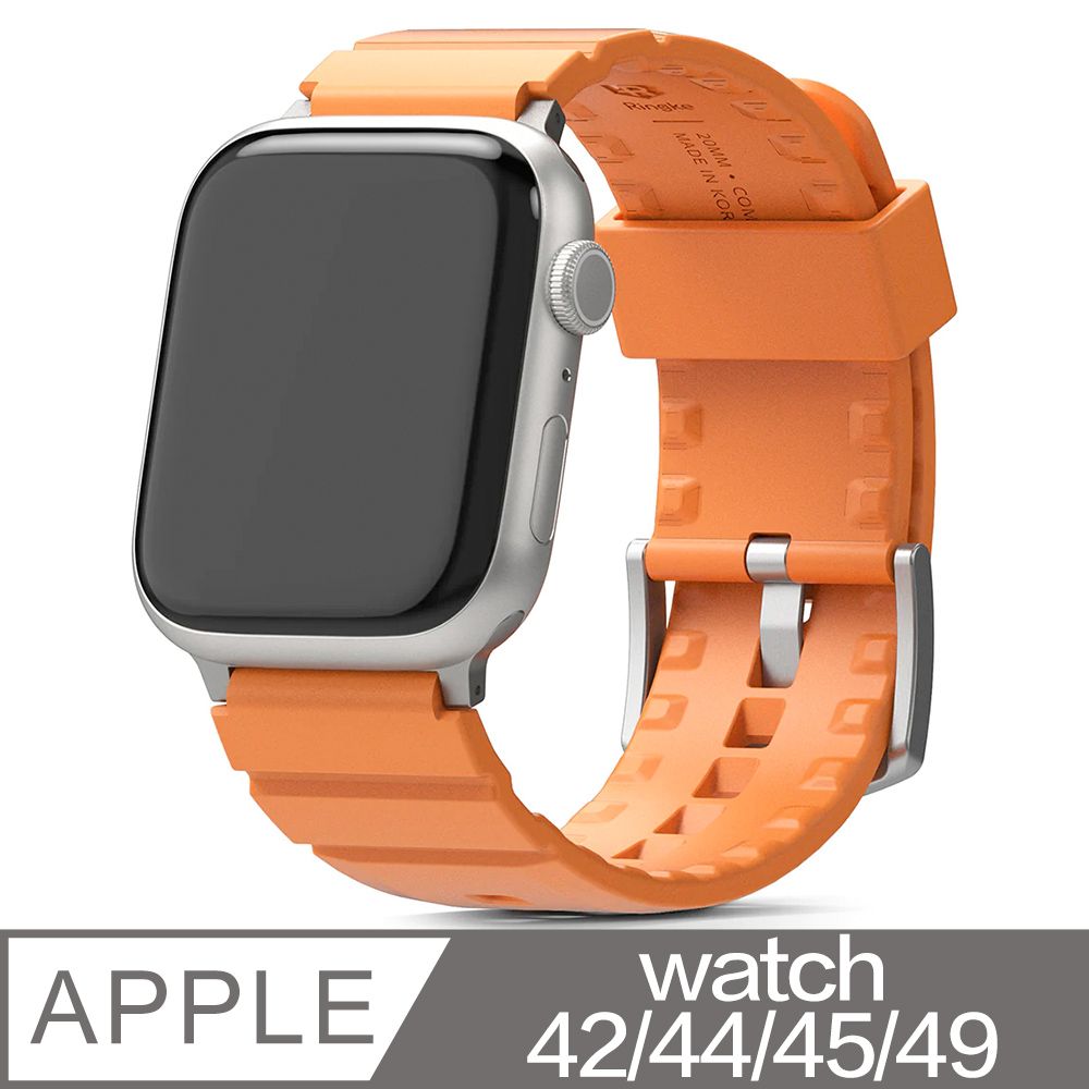 Rearth  Ringke Apple Watch 矽膠運動錶帶(橘)