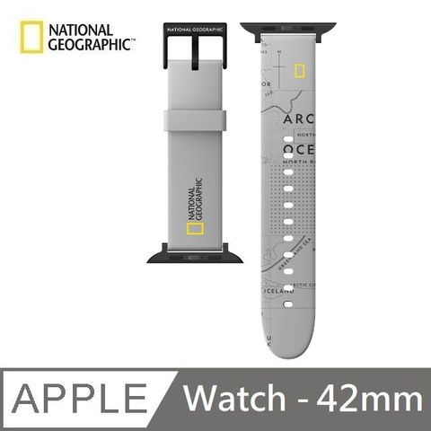 National Geographic 國家地理 Smart Apple Watch Strap 矽膠錶帶 42mm - 灰色