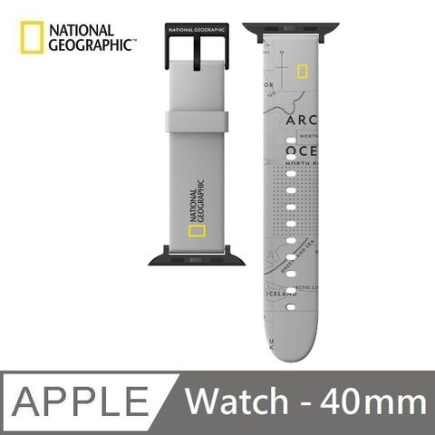 【National Geographic 】 國家地理 Smart Apple Watch Strap 矽膠錶帶 40mm - 灰色