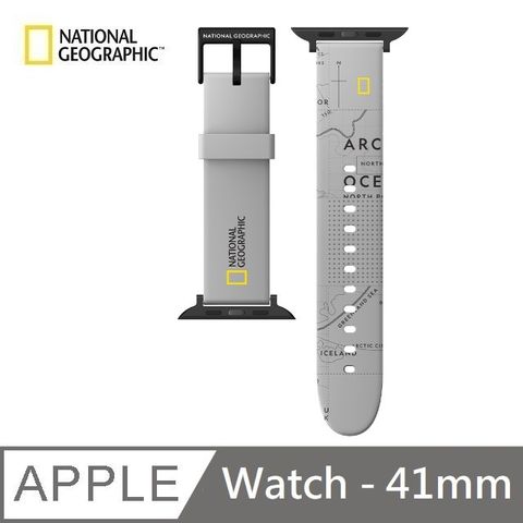 【National Geographic 】 國家地理 Smart Apple Watch Strap 矽膠錶帶 41mm - 灰色