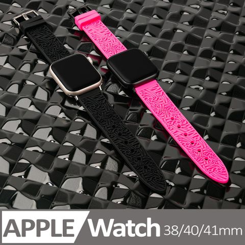 STEVE MADDEN Apple watch 浮雕LOGO矽膠蘋果錶帶 38/40/41 mm